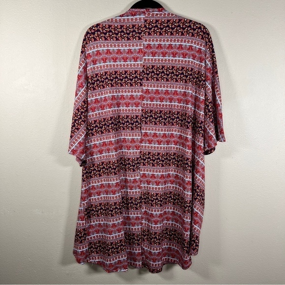 NEW 3x JOE BOXER RED FLORAL PAISLEY BOHO   STRETCH PLUS CASUAL SHRUG - Picture 5 of 11